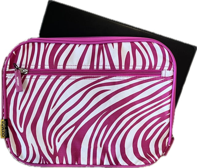 Gift for: Teen/College/Working Gal: Pink Zebra Laptop bag purse