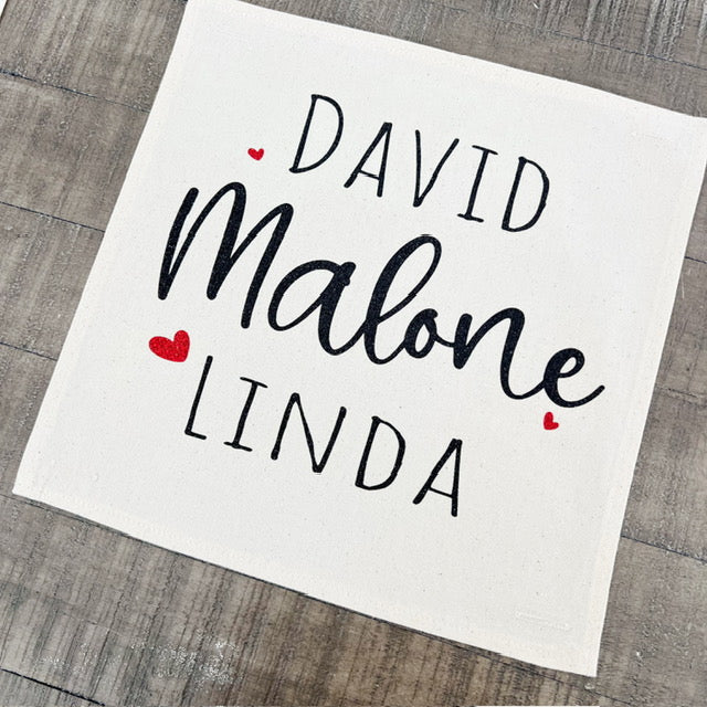 SQUARE Custom Panel: Wedding/Anniversary {Leave the Name/Year in NOTES} CUSTOM PANEL