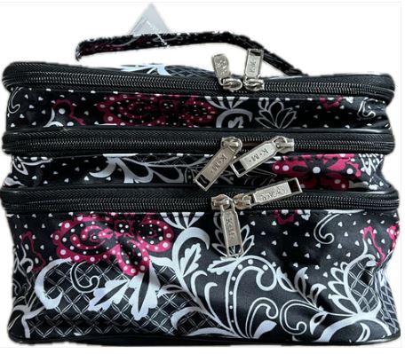Gift for: ALL THE GALS! Paisley Pop-up Cosmetic Compartment Make-Up Bag Purse