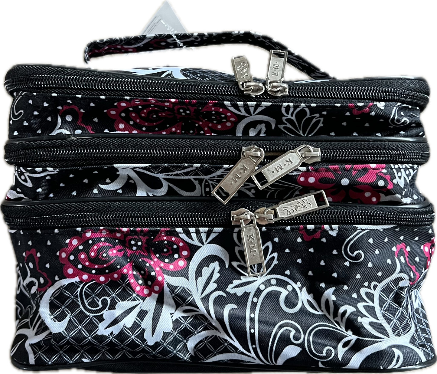 Gift for: ALL THE GALS! Paisley Pop-up Cosmetic Compartment Make-Up Bag Purse
