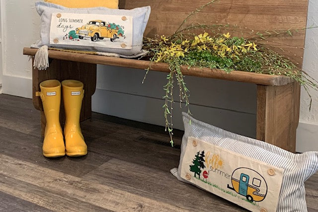 Bundle Deal: Summer Adventure Bundle (4 pack) SAVE!!!:WELCOME, SUMMER CAMPER, HOME SWEET HIVE, BARN QUILT FLAG