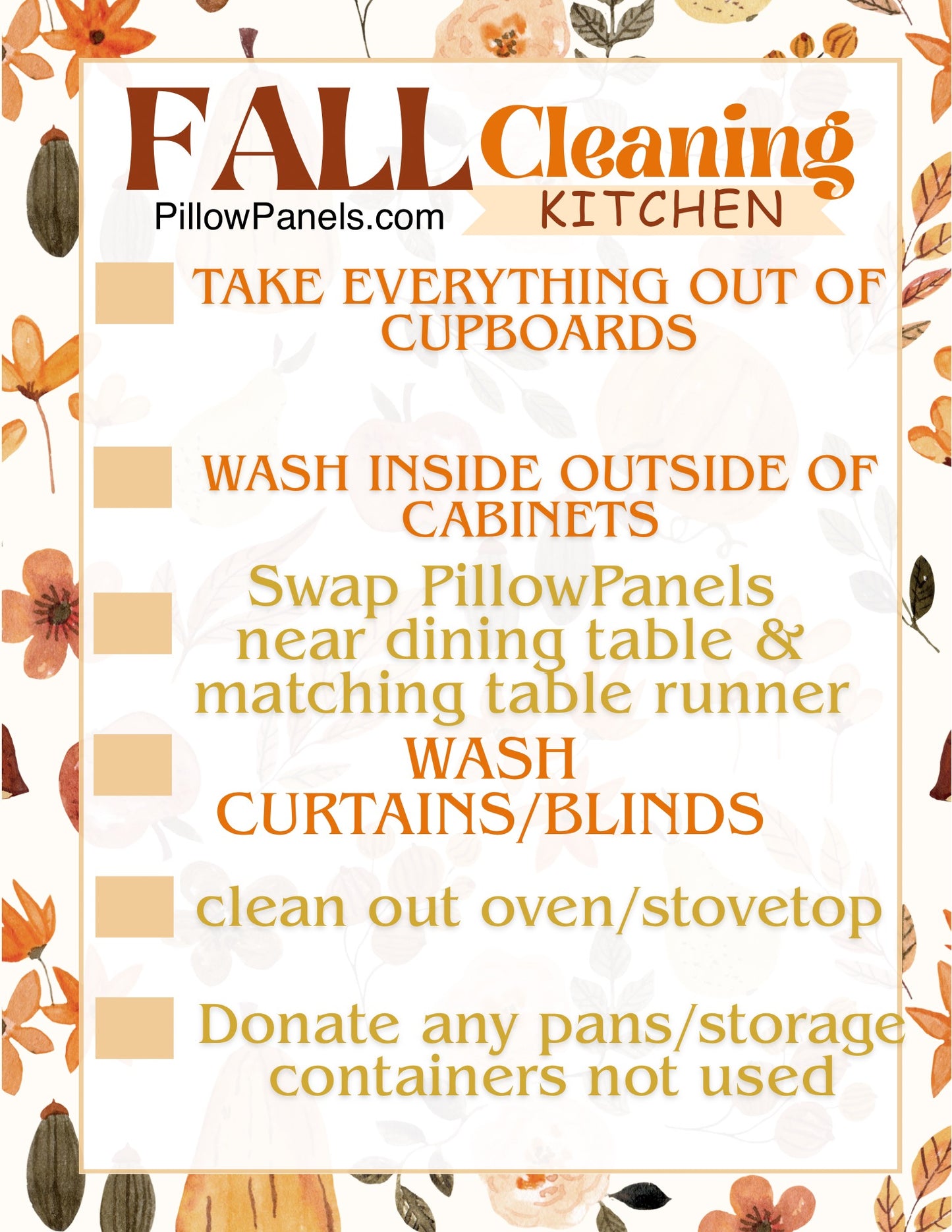 FREEBIE Tip eCard: FALL CLEANING: KITCHEN