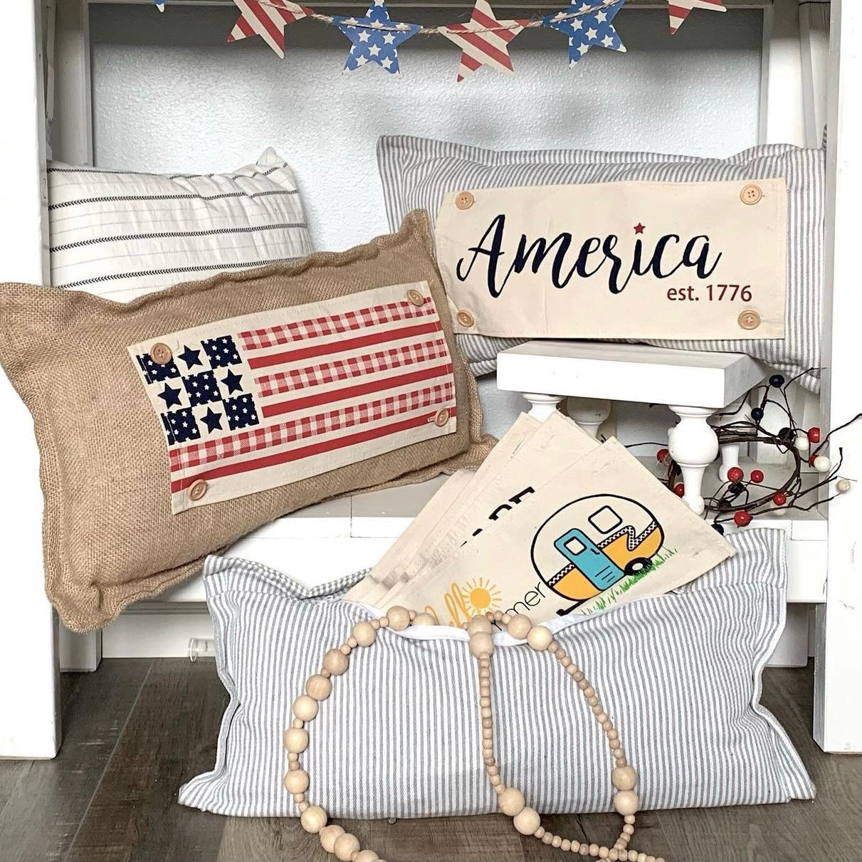 Bundle Deal: Warm Weather Bundle (4 pack) SAVE!!!:WELCOME SPRING BIKE, CITRUS LEMON, FLIP FLOPS, AMERICA 1776