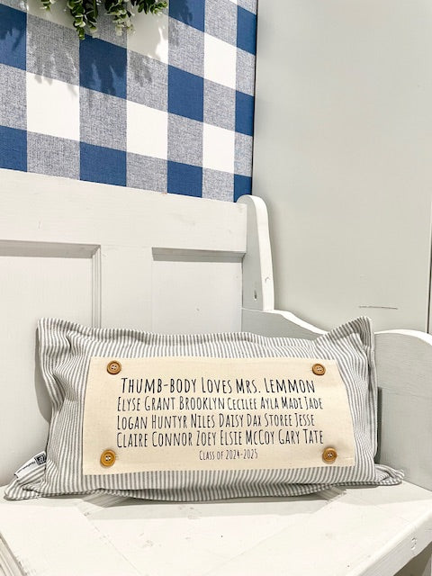 Custom Panel ONLY: Teacher Appreciation RECTANGLE CUSTOM PANEL