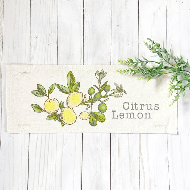 Botanical Panel: Summer, Lemonade Stand, Sweet, Summertime; CITRUS LEMON
