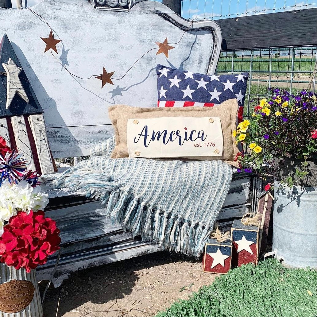 BUNDLE DEAL: Glitter Fourth 4th Of July Panels (4 pack) SAVE!!!: FIREWORK TRUCK / OLD GLORY / AMERICA / GOD BLESS USA