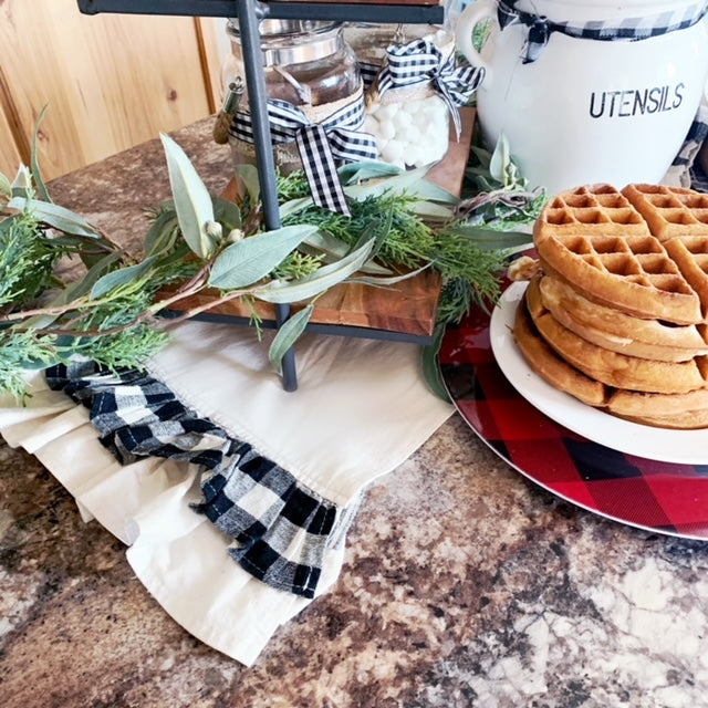 GIFT GUIDE: FOR THOSE THAT COORDINATE THE PARTY! GIFT PARTY PACKAGE BUNDLE: Holiday Pillow Cover Panel Christmas Winter: Runner Combo VINTAGE CHRISTMAS BIKE / RED TRUCK + BUFFALO CHECK RUNNER