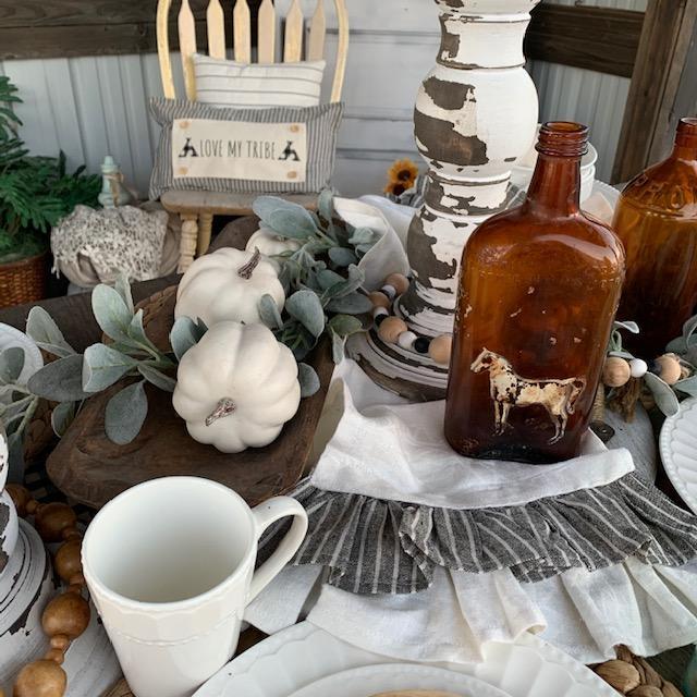 SEASONAL BUNDLE SET: Charcoal/Cream Stripes Pillow (comes with foam insert and these 4 panels in back pocket); Winter Spring Summer Fall Autumn: THANKFUL PUMPKINS, DEER, BUNNY HOP EASTER, HOME SWEET HIVE BEE