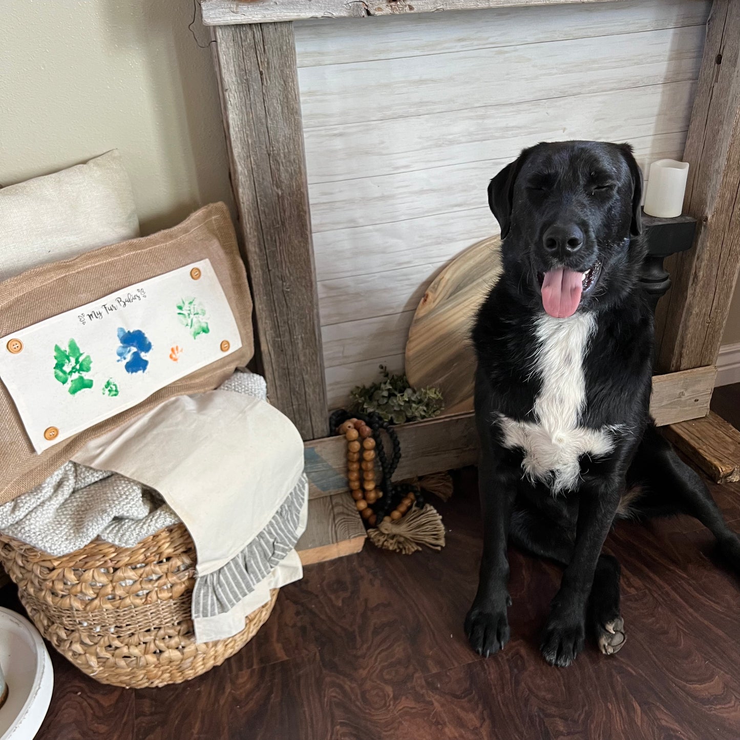 Custom Memory Panel: Fur Baby Mom Dad Fall, Autumn, Thanksgiving, Christmas; Paws Paintable Mimi, Granny, Gramma, Nana, Grandma's Helper, CUSTOM PANEL