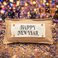 PANEL ONLY:  RECTANGLE NEW! Glitter Holiday Panel: Winter; Bling Bang Sparkle Champagne Gold Silver Confetti party GLITTER HAPPY NEW YEAR