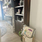 **SPECIAL COMBO OF THE WEEK:  SQUARE SPRING PANEL AND GRAY PILLOW: Flowers Tulip Vintage Floral RAINBOOTS UMBRELLA AND GRAY SQUARE PILLOW
