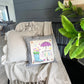 **SPECIAL COMBO OF THE WEEK:  SQUARE SPRING PANEL AND GRAY PILLOW: Flowers Tulip Vintage Floral RAINBOOTS UMBRELLA AND GRAY SQUARE PILLOW