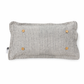 PILLOW ONLY (with fluffy insert): Galvinized Charcoal/Cream Farm Stripes: RECTANGLE CREAM/ DARK CHARCOALSTRIPES PILLOW (with insert)