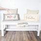 NEW! WINTER 26 Bundle:  GRAY TICKING STRIPE pillow, SNOWMAN SCARVES, XOXO, PASTEL EGGS