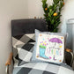 NEW! CUSTOM WINTER WEDDING BUNDLE:  3 seasons + SQUARE CHARCOAL pillow + custom last name panel LODGE, HEARTS, SPRING BOOT, CUSTOM LAST NAME PANEL