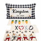 NEW! CUSTOM WINTER WEDDING BUNDLE 26:  3 seasons + GINGHAM/BUFFALO CHECK throw pillow: SNOWMAN SCARVES / XOXO / CARROT PATCH / CUSTOM PANEL