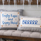 PILLOW ONLY (with fluffy insert): Galvinized Charcoal/Cream Farm Stripes: RECTANGLE CREAM/ DARK CHARCOALSTRIPES PILLOW (with insert)
