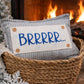 PILLOW ONLY (with fluffy insert): Galvinized Charcoal/Cream Farm Stripes: RECTANGLE CREAM/ DARK CHARCOALSTRIPES PILLOW (with insert)