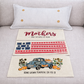 NEW! RECTANGLE GLITTER SPRING/SUMMER/FALL BUNDLE:  3 seasons + GRAY/WHITE TICKING STRIPE REC. pillow: GLITTER MOTHER'S MAKE THE WORLD GO 'ROUND, BARN QUILT, PUMPKIN TRUCK