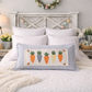 PILLOW ONLY (with fluffy insert): Farmhouse Gray/White Ticking Stripes: RECTANGLE GRAY/WHITE STRIPES TICKING  PILLOW (with insert)