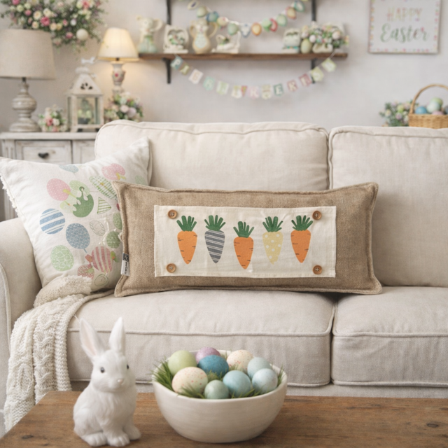 PILLOW ONLY (with fluffy insert): Country Idaho Potato Sack Burlap: RECTANGLE BURLAP PILLOW (with insert)