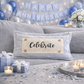 PILLOW ONLY (with fluffy insert): Farmhouse Gray/White Ticking Stripes: RECTANGLE GRAY/WHITE STRIPES TICKING  PILLOW (with insert)