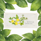 PANEL + RECIPE: RECTANGLE Summer, Lemonade Stand, Sweet, Summertime;  CITRUS LEMON