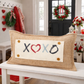 NEW! CUSTOM WINTER WEDDING BUNDLE 26:  3 seasons +BURLAP pillow + custom last name panel: LUCKY, XOXO, DEER, CUSTOM LAST NAME PANEL
