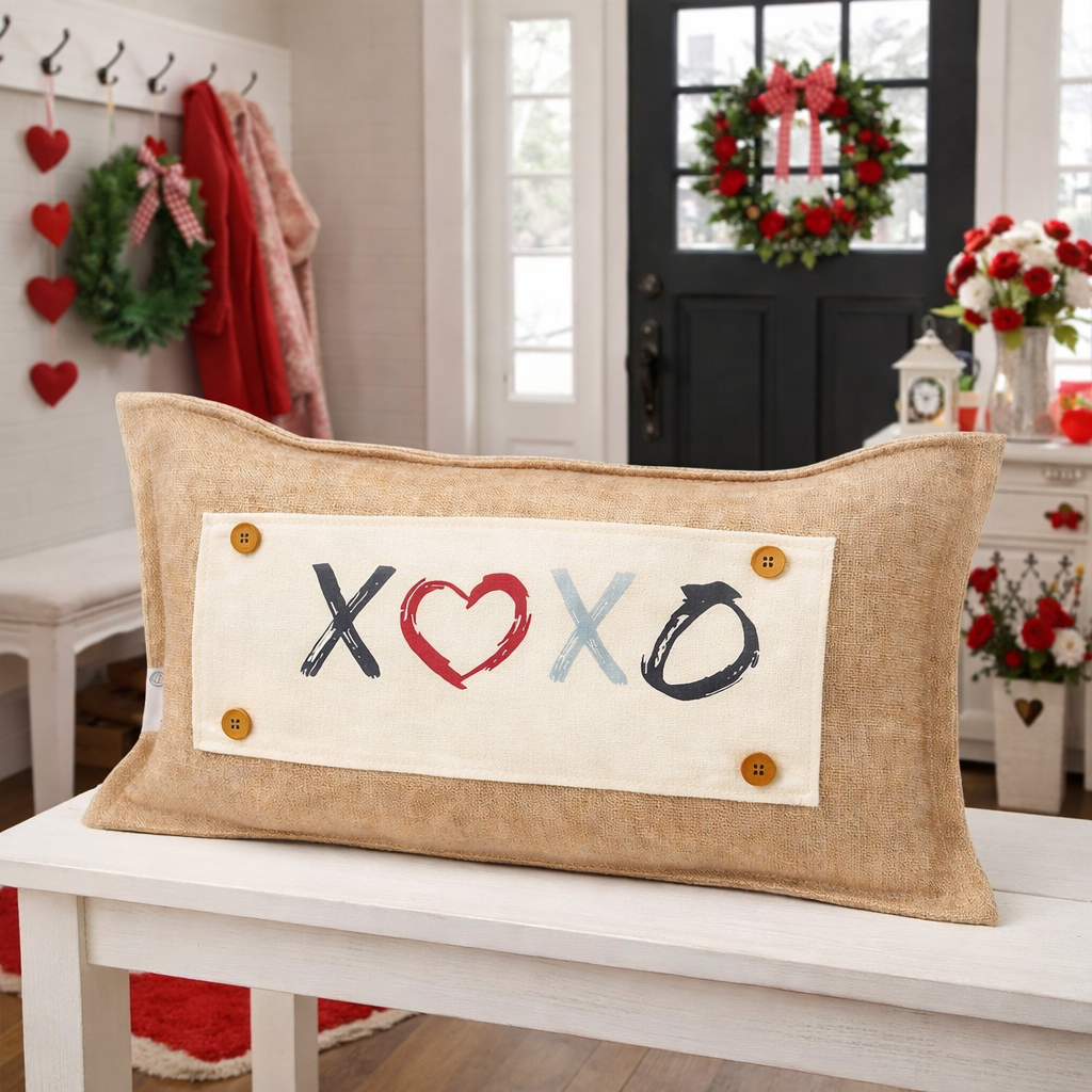 NEW! CUSTOM WINTER WEDDING BUNDLE 26:  3 seasons +BURLAP pillow + custom last name panel: LUCKY, XOXO, DEER, CUSTOM LAST NAME PANEL
