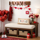 PANEL ONLY:  RECTANGLE 
Holiday Panel: Valentines, Winter, Love, Hugs, Kisses, Passion, Red, Wife Husband, Boyfriend, Girlfriend, Spouse, Kids, Vintage, Farmhouse, Heart; XOXO