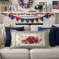 PANEL ONLY: RECTANGLE Summer; Father's Day Dad Fireworks Vintage Classic Old Red Truck; FIREWORK TRUCK