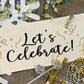 Glitter Holiday Panel: Glitter Holiday Panel: Winter; Bling Champagne Gold Silver Confetti Party Happy New Year GLITTER LET'S CELEBRATE