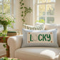 GLITTER PANEL ONLY:  RECTANGLE, Irish Kisses & Shamrock Wishes; Spring St. Patrick's Day, GLITTER LUCKY
