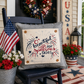 GLITTER PANEL ONLY: SQUARE Summer Fall Spring Patriotic Military Veteran God Bless USA July 4th Sept 11 Remembrance Independence American Farmhouse America Hymn Song Beautiful GLITTER SPACIOUS SKIES
