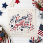 GLITTER PANEL ONLY: SQUARE Summer Fall Spring Patriotic Military Veteran God Bless USA July 4th Sept 11 Remembrance Independence American Farmhouse America Hymn Song Beautiful GLITTER SPACIOUS SKIES