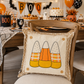 NEW!  PANEL ONLY: SQUARE Holiday Panel: Fall, Autumn Halloween October trio CANDY CORN CUTIES