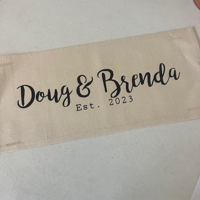 NEW! Custom FALL Wedding Gift Bundle:  3 seasons + CHARCOAL/GALVINIZED STRIPES pillow + custom last name panel & TRACTOR / SLEIGH RIDES / CUSTOM LAST NAME PANEL