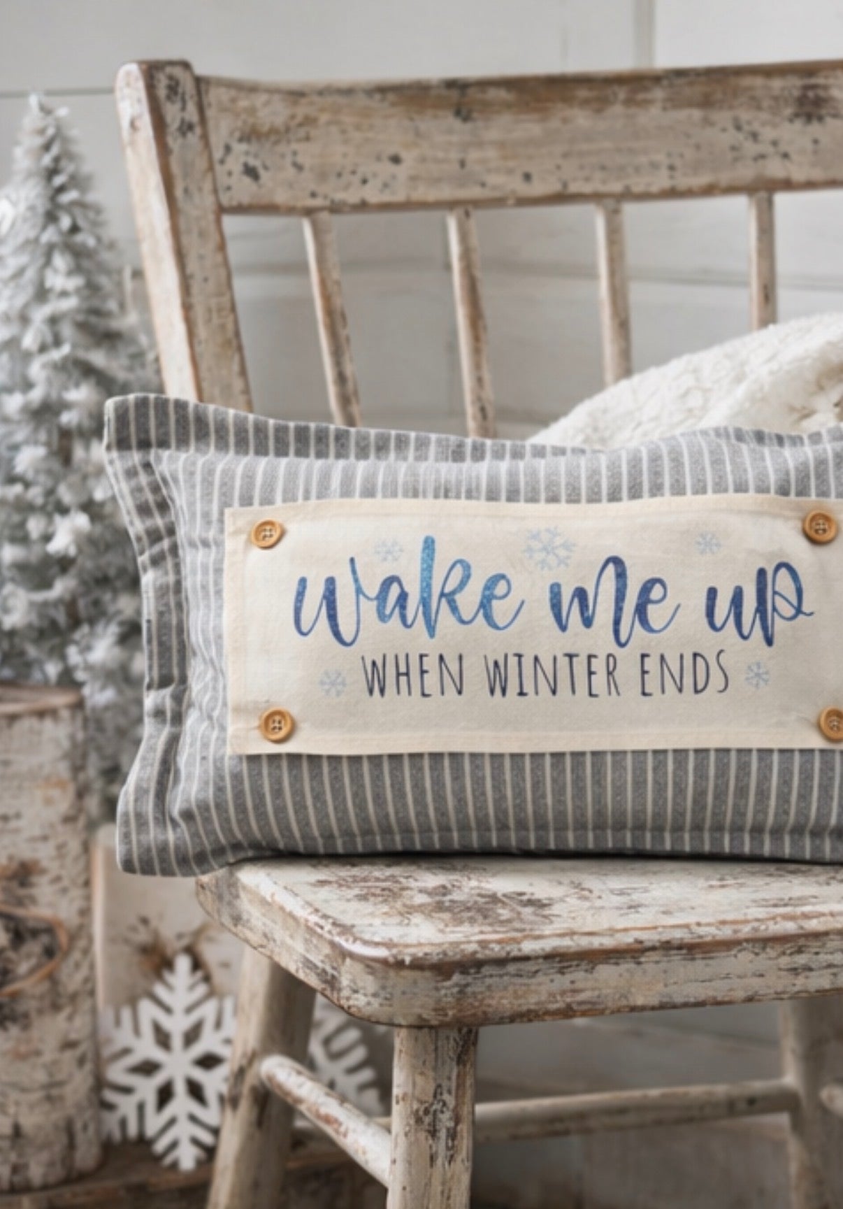 PANEL ONLY: 
RECTANGLE New! Glitter Seasonal Panel: Winter Blue Ice Sparkle Twinkle Bling Glitz Confetti Christmas; WAKE ME UP WHEN WINTER ENDS