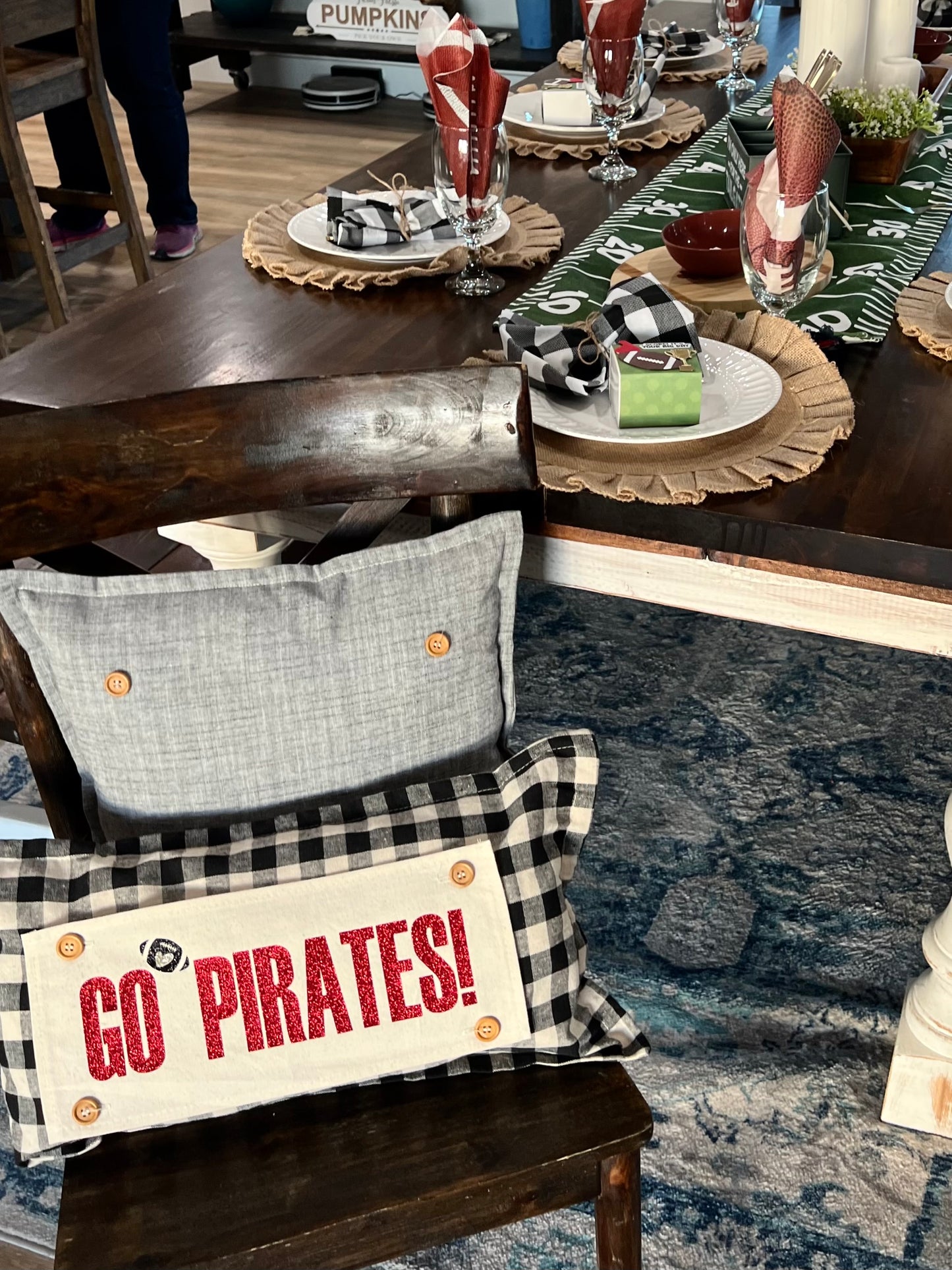 Glitter Special Events PANEL ONLY: Favorite Football SUPERBOWL PARTY Winter Fall Football Team Autumn; Sports / Super Bowl CUSTOM SPORTS TEAM