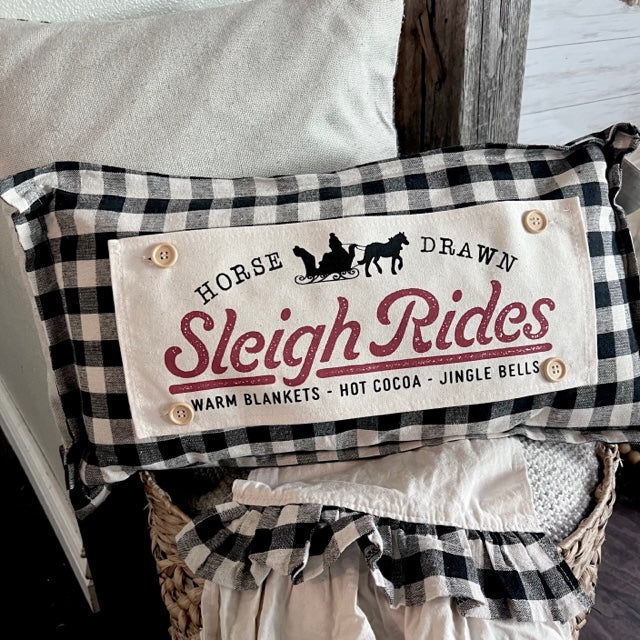 Custom Wedding Gift Bundle:  3 seasons + GINGHAM/BUFFALO CHECK pillow + custom last name panel: 3 BEES BEE KIND / SUNFLOWER JARS / VINTAGE CHRISTMAS TREE TRUCK /CUSTOM LAST NAME PANEL