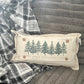 NEW! Custom WINTER Wedding Gift Bundle:  GRAY TICKING STRIPE pillow + custom last name, EVERGREENS / BE MY VALENTINE / CUSTOM PANEL