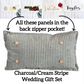 BOHO Custom Wedding Gift Bundle:  3 seasons + Boho pillow + custom last name panel & LEMON CITRUS / WHEAT / NATIVITY / CUSTOM PANEL/ BOHO PILLOW