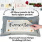 BOHO Custom Wedding Gift Bundle:  3 seasons + Boho pillow + custom last name panel & LEMON CITRUS / WHEAT / NATIVITY / CUSTOM PANEL/ BOHO PILLOW
