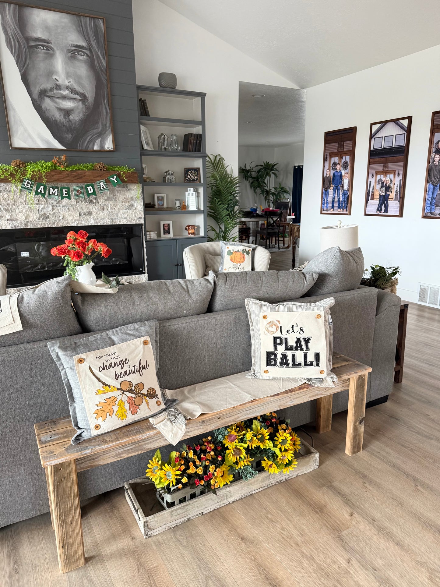 Glitter Square Panel:  Play Ball Football Baseball Softball SUPERBOWL Special Events Panel: TEAM NAME SUPERBOWL PARTY Winter Spring Summer Fall Football Team Autumn; Sports Glitter Football or Baseball PLAY BALL