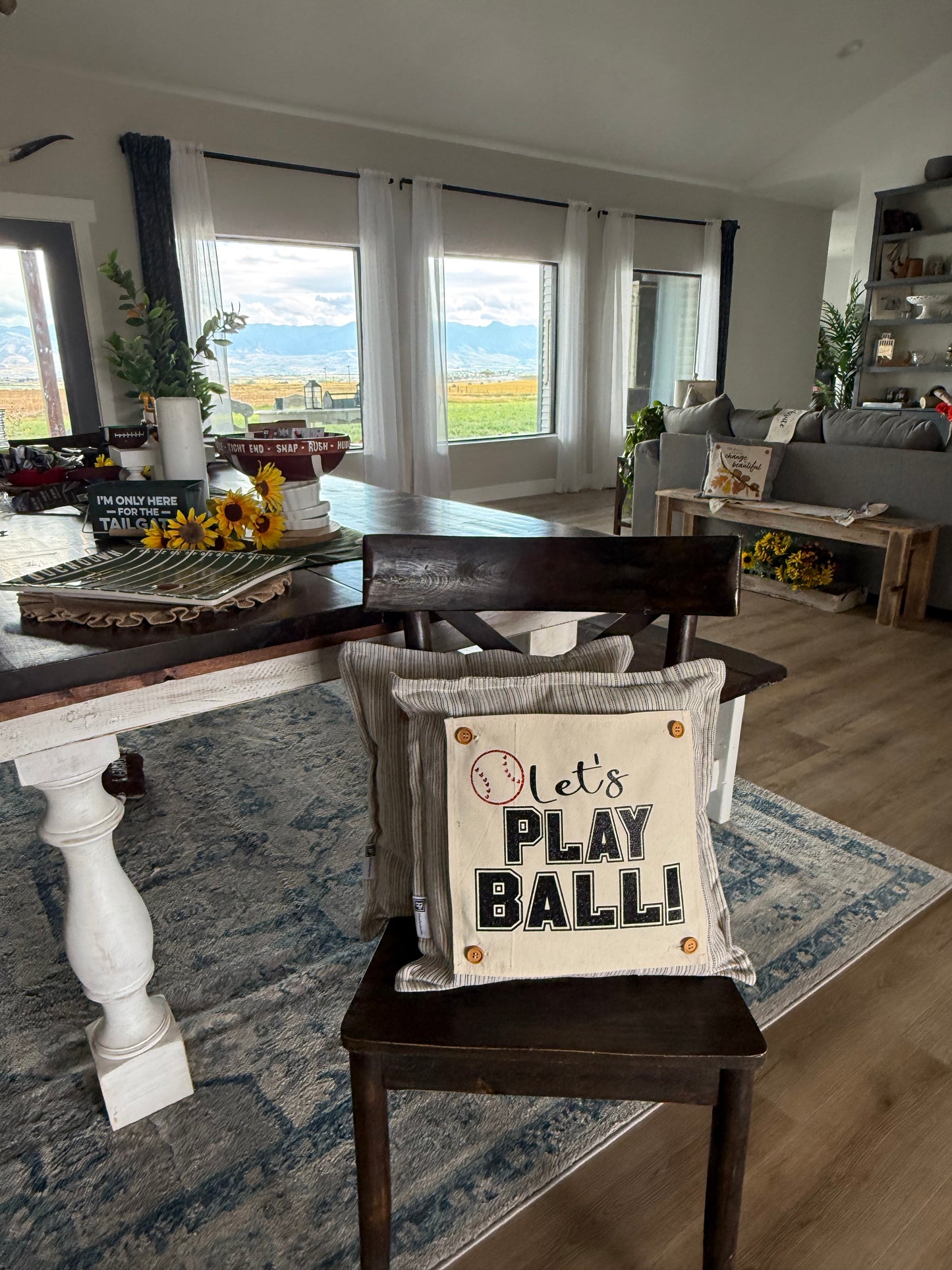 Glitter Square Panel:  Play Ball Football Baseball Softball SUPERBOWL Special Events Panel: TEAM NAME SUPERBOWL PARTY Winter Spring Summer Fall Football Team Autumn; Sports Glitter Football or Baseball PLAY BALL