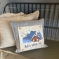 NEW! CUSTOM WINTER WEDDING BUNDLE:  3 seasons + SQUARE CHARCOAL pillow + custom last name panel LODGE, HEARTS, SPRING BOOT, CUSTOM LAST NAME PANEL