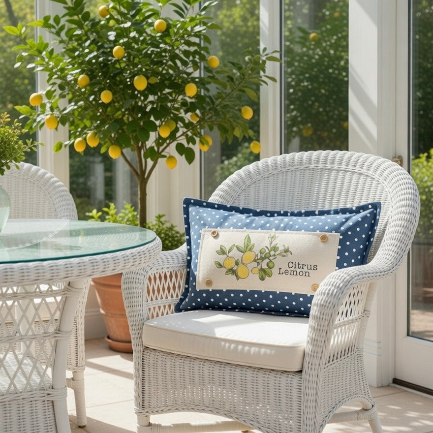 NEW! RECTANGLE SUMMER/FALL BUNDLE:  3 seasons + BOHO pillow:  PEONIES, CITRUS LEMON, OLD WELCOME