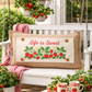 NEW! RECTANGLE SUMMER/FALL BUNDLE:  3 seasons + BURLAP pillow:  LIFE IS SWEET, BARN QUILT, NEW WELCOME