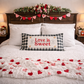 GLITTER PANEL ONLY:  RECTANGLE Glitter Holiday Panel: Winter, Valentines Cherry Pink, Love, Spouse, Partner; LOVE IS SWEET