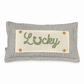 PILLOW ONLY (with fluffy insert): Galvinized Charcoal/Cream Farm Stripes: RECTANGLE CREAM/ DARK CHARCOALSTRIPES PILLOW (with insert)